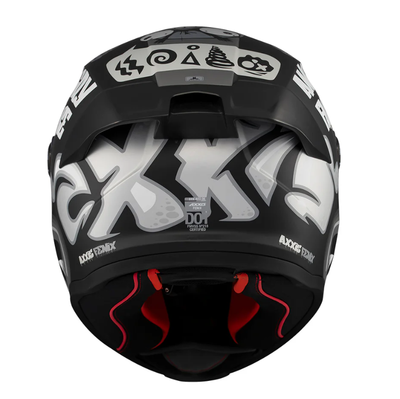 Каска AXXIS FENIX ANGRY FACE B2 MATT — снимка 3