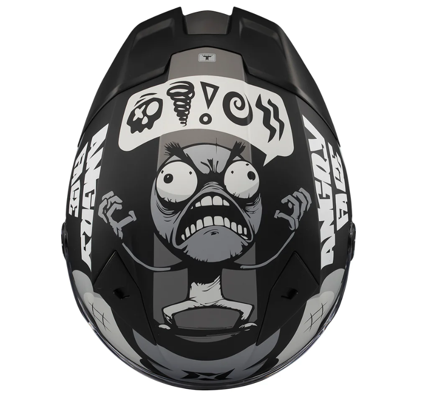 Каска AXXIS FENIX ANGRY FACE B2 MATT — снимка 2