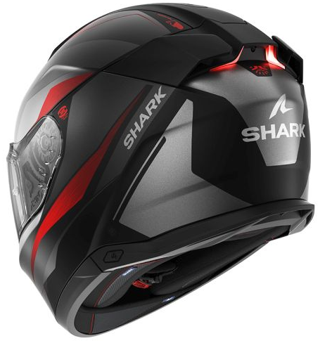 Каска SHARK SKWAL i3 MEKARIUM MAT BLACK/GREY/RED — снимка 3