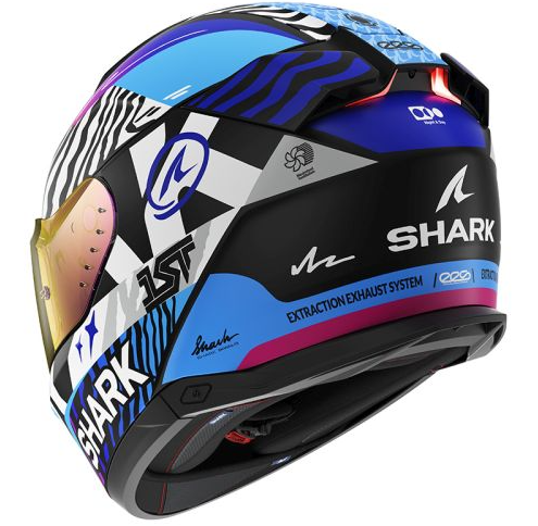 Каска SHARK SKWAL i3 SPEED-FANCY BLACK/BLUE/PURPLE — снимка 3