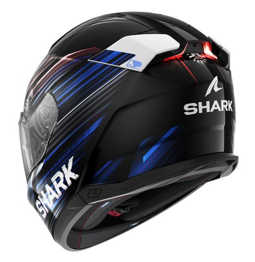Каска SHARK SKWAL i3 LIGHT-BLUR BLACK/BLUE/RED — снимка 3