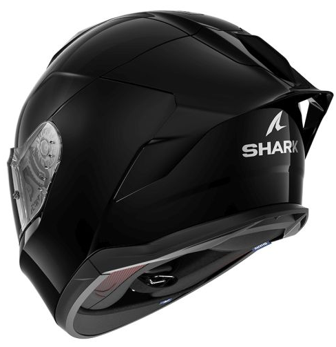 Каска SHARK CUP SKWAL BLANK BLACK GLOSS — снимка 3