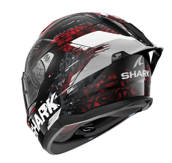 Каска SHARK SKWAL CUP SPEED-VIB BLACK/RED/SILVER — снимка 3