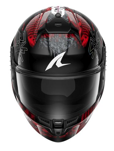 Каска SHARK SKWAL CUP SPEED-VIB BLACK/RED/SILVER — снимка 2