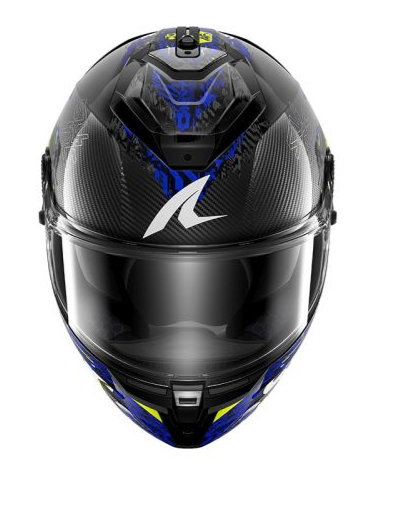 Каска SHARK SPARTAN GT PRO CARBON SPEED-VIB BLACK/BLUE/YELLOW — снимка 2