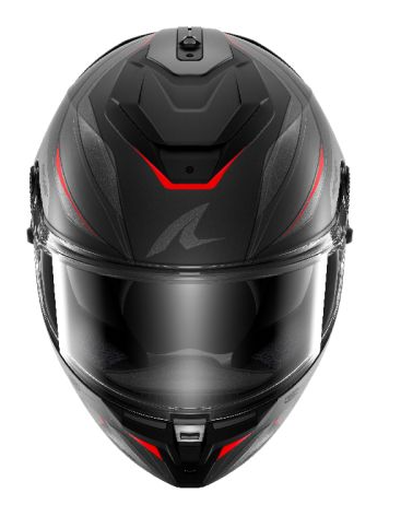 Каска SHARK SPARTAN GT PRO CARBON MEKARIUM МАТ BLACK/GREY/RED — снимка 2