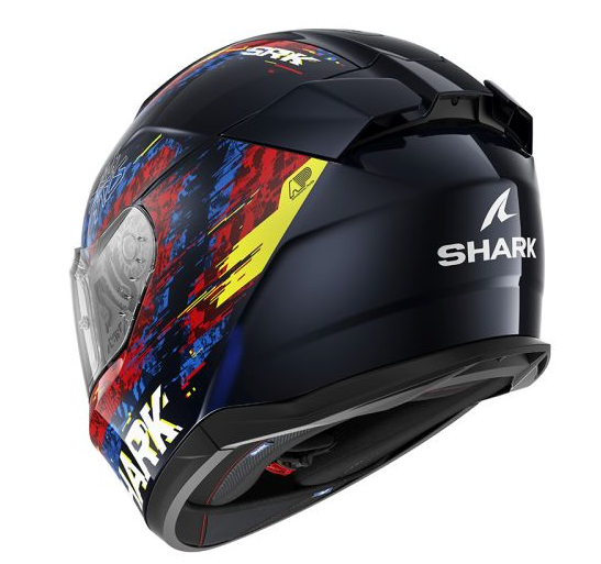 Каска SHARK D-SKWAL 3 SPEED-VIB BLUE/RED/YELLOW — снимка 3