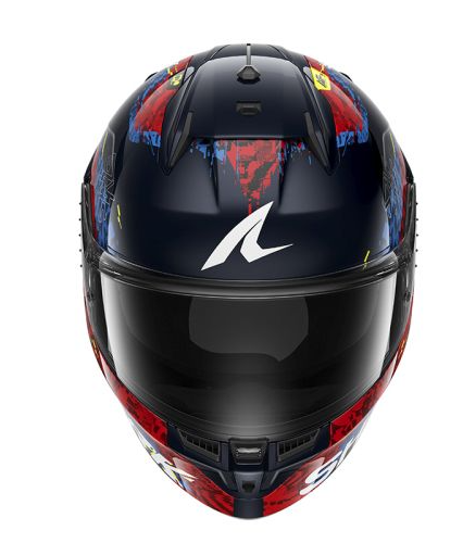 Каска SHARK D-SKWAL 3 SPEED-VIB BLUE/RED/YELLOW — снимка 2