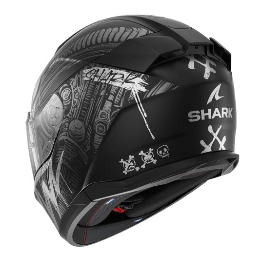Каска SHARK D-SKWAL 3 SHIEVER MAT BLACK/GREY — снимка 4
