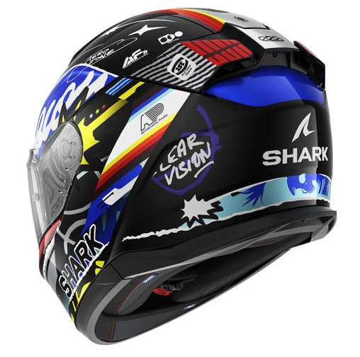 Каска SHARK D-SKWAL 3 STREETRUSH BLACK/BLUE/RED/WHITE — снимка 3