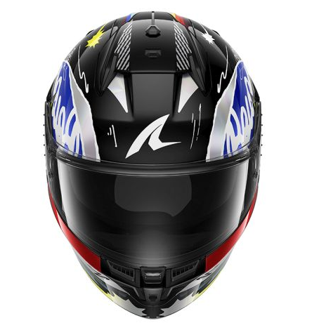 Каска SHARK D-SKWAL 3 STREETRUSH BLACK/BLUE/RED/WHITE — снимка 2