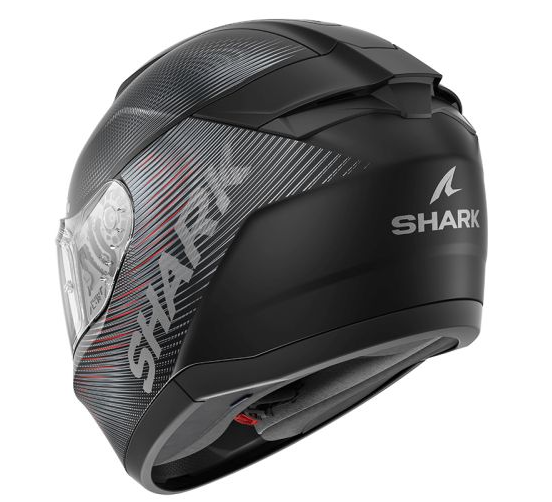 Каска SHARK RIDILL 2 LYNE MAT BLACK/RED — снимка 3