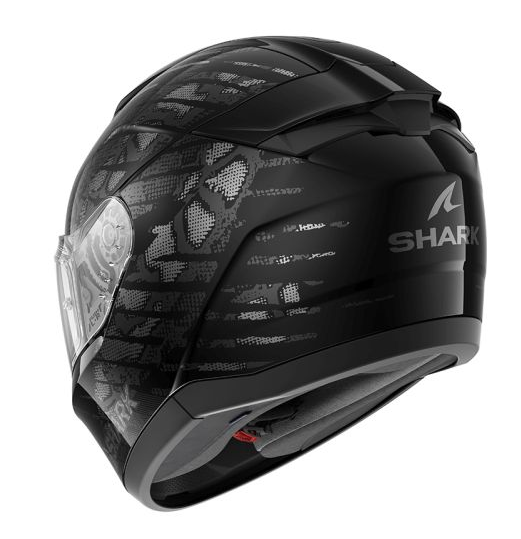 Каска SHARK RIDILL 2 REPTAIA BLACK/GREY — снимка 3
