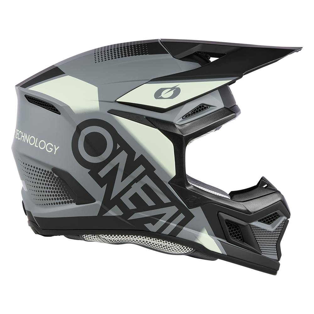 Мотокрос каска O'NEAL 3SERIES VISION BLACK/GRAY V.24 — снимка 5