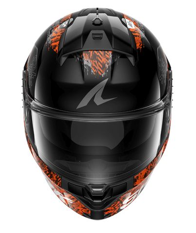 Каска SHARK RIDILL 2 SPEED-VIB MAT BLACK/ORANGE — снимка 2