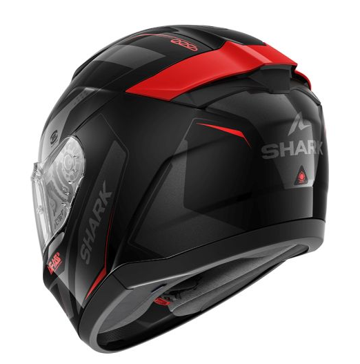Каска SHARK RIDILL 2 MEKARIUM BLACK/GREY/RED — снимка 3