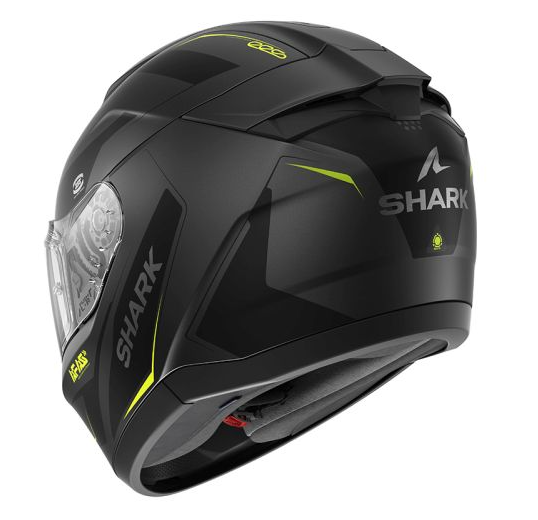 Каска SHARK RIDILL 2 MEKARIUM MAT BLACK/GREY/YELLOW — снимка 3
