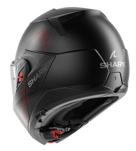 Модуларна каска SHARK OXO SP LYNE MAT BLACK/RED — снимка 5