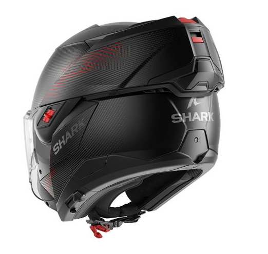 Модуларна каска SHARK OXO SP LYNE MAT BLACK/RED — снимка 2