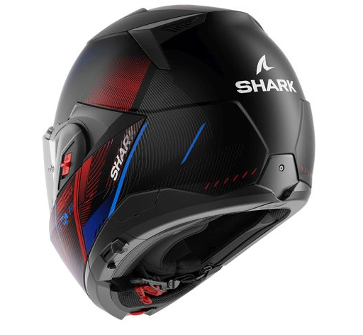 Модуларна каска SHARK OXO SPEED-TECH BLACK/BLUE/RED — снимка 5