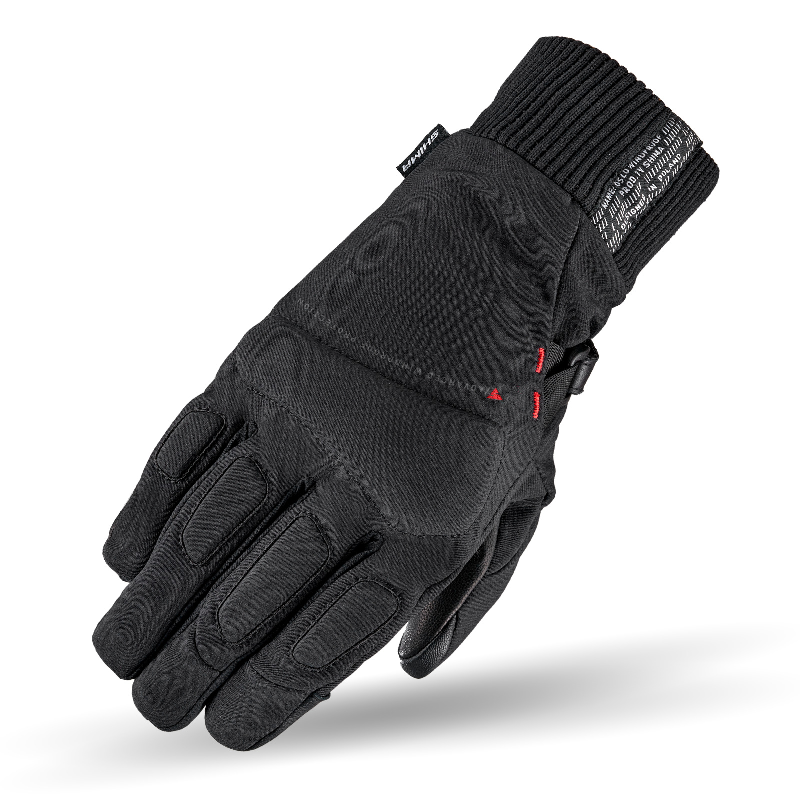 Мото ръкавици SHIMA OSLO WIND BLACK — снимка 3
