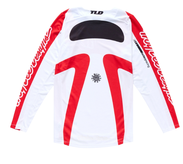 Мотокрос джърси TROY LEE DESIGNS GP Pro Frames Jersey - White/Red — снимка 2