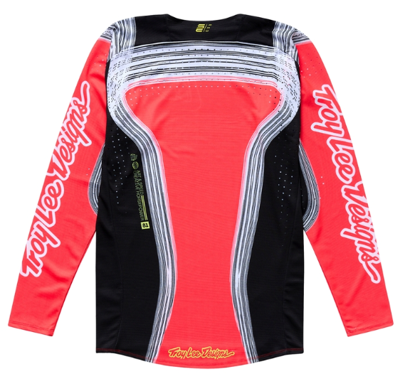 Детско мотокрос джърси TROY LEE DESIGNS SE PRO Stripes Jersey - Infra Red/Black — снимка 2