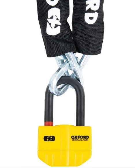 Верижна ключалка OXFORD Boss Alarm 14 мм x 12 мм с верига 2,0 м — снимка 2
