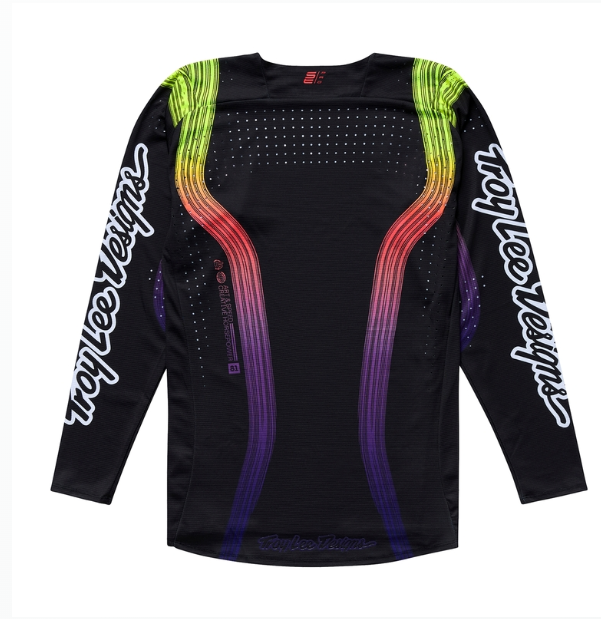 Mотокрос джърси TROY LEE DESIGNS SE PRO Stripes Jersey - Black/Multi — снимка 2