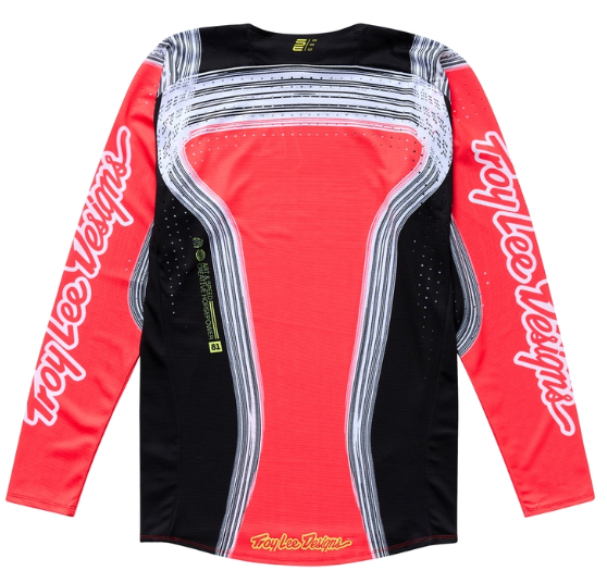 Mотокрос джърси TROY LEE DESIGNS SE PRO Stripes Jersey - Infra Red/Black — снимка 2