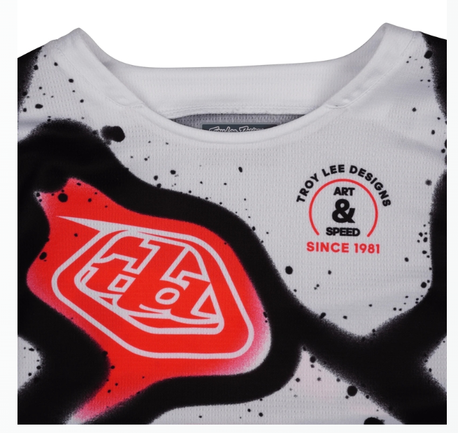 Детско мотокрос джърси TROY LEE DESIGNS GP Pro Membrane Youth Jersey - White/Infra Red — снимка 6