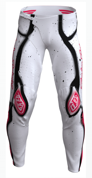 Мотокрос брич TROY LEE DESIGNS SE Ultra Membrane Pants - White/Infra Red — снимка 3