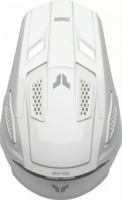 Мотокрос каска THOR FLEET WHITEOUT GLOSS — снимка 4