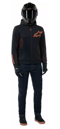 Мото суитшърт ALPINESTARS CHROME V2 BLK/RED — снимка 2