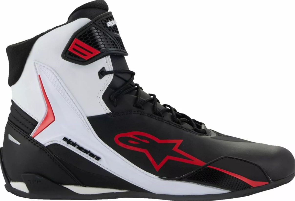 Мото боти ALPINESTARS FASTER-4 BLK/WHT/RD — снимка 4