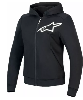 Дамски мото суичър ALPINESTARS Stella Chrome v2 BLK/WHT 1