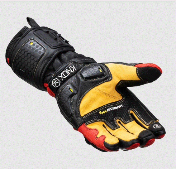 Кожени ръкавици KNOX Handroid MK5 RED — снимка 2