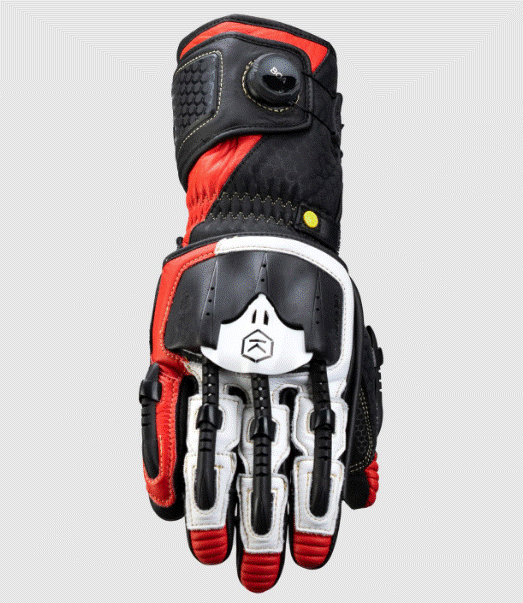 Кожени ръкавици KNOX Handroid MK5 RED — снимка 4