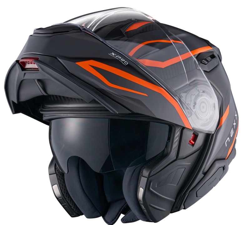 Каска NEXX X.LIFETOUR FLIP UP PRO MILE ORANGE GRAY — снимка 3