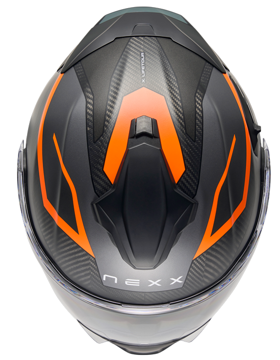 Каска NEXX X.LIFETOUR FLIP UP PRO MILE ORANGE GRAY — снимка 4