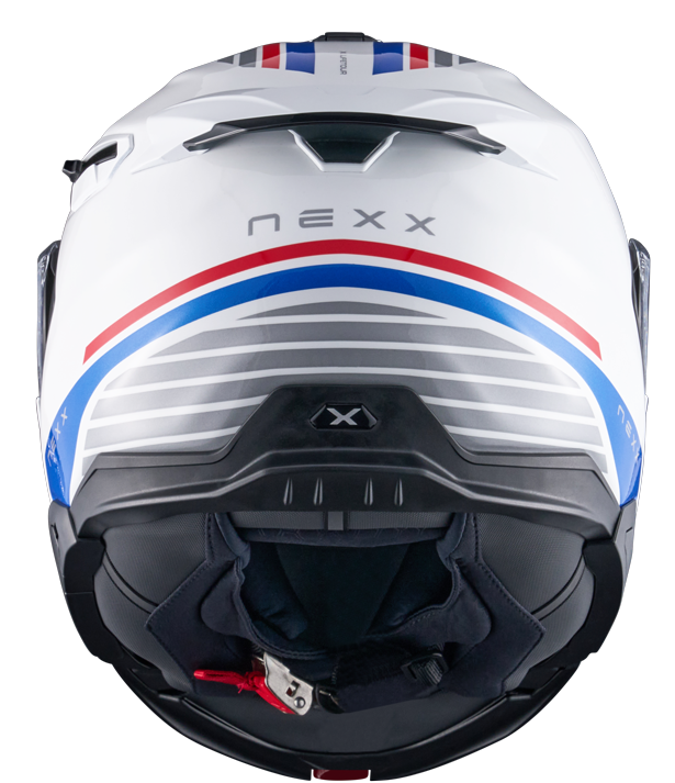 Каска NEXX X.LIFETOUR FLIP UP GLOBE WHITE BLUE — снимка 4