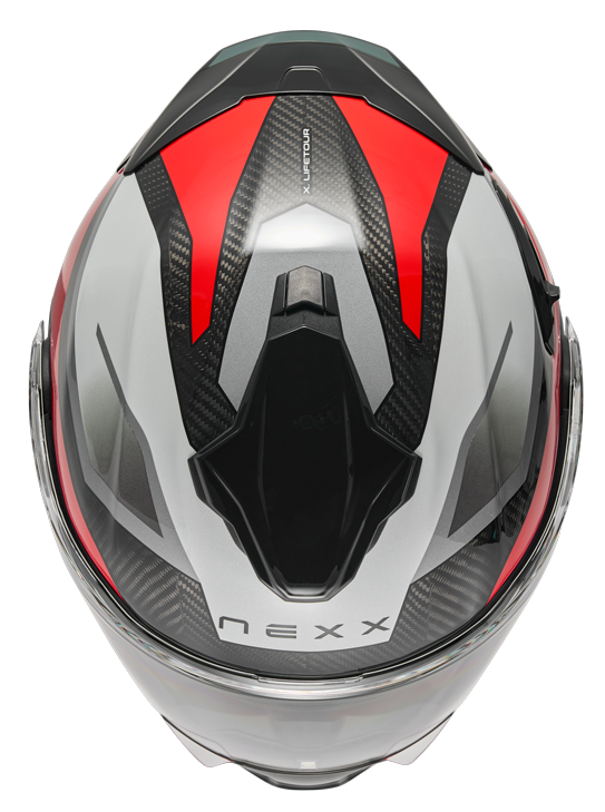 Каска NEXX X.LIFETOUR FLIP UP PRO MILE WHITE RED — снимка 5