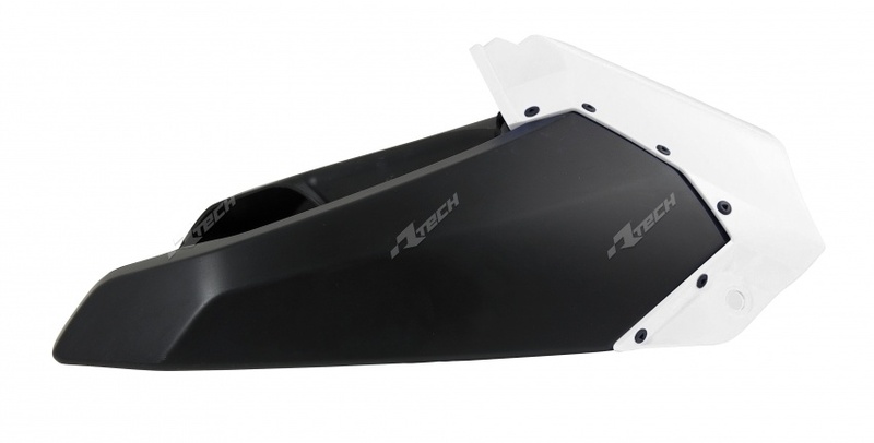 Горен пластмасов капак за радиатор RACETECH Yamaha YZ250/450F White/Black