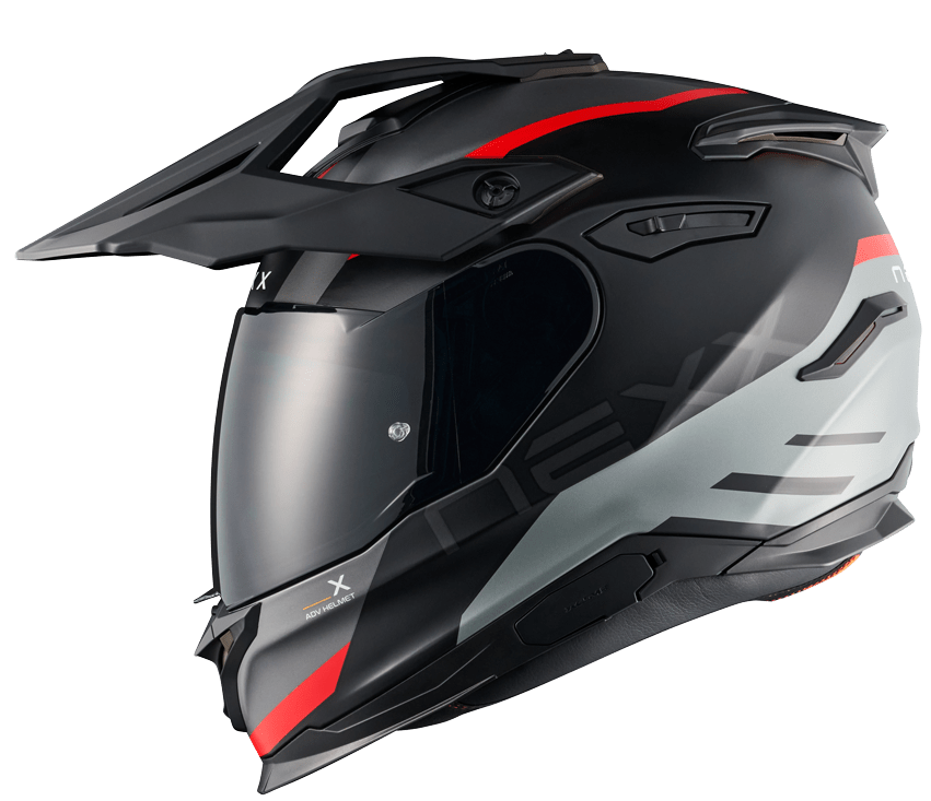 Адвенчър каска NEXX Y.TRAVL QUEST BLACK RED