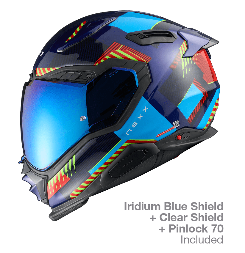 Каска NEXX X.WST3 FLUENCE BLUE RED — снимка 2