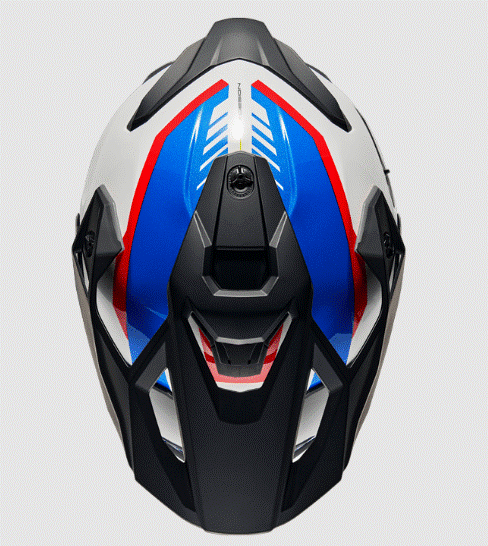 Адвенчър каска NEXX Y.TRAVL QUEST WHITE/BLUE/RED — снимка 3