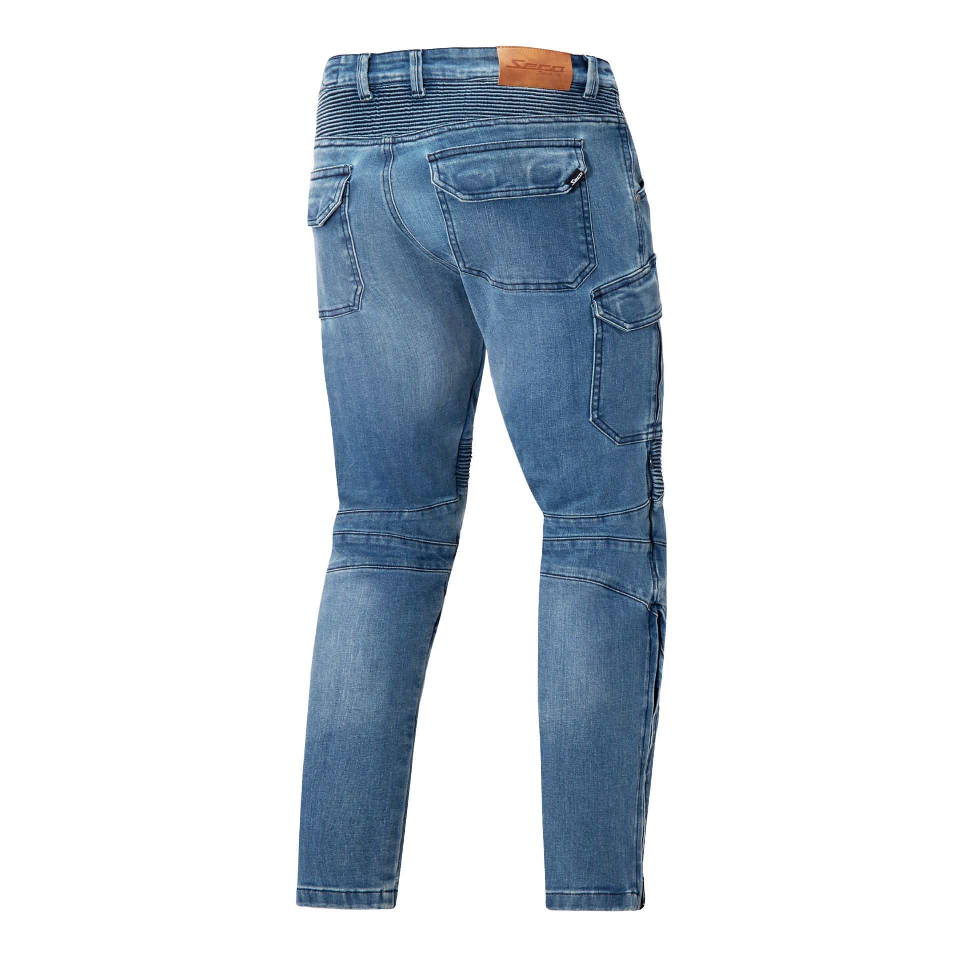 Мото дънки SECA SQUARE II WASHED BLUE — снимка 2