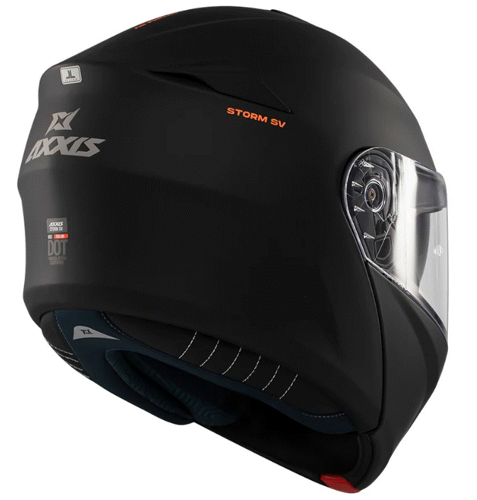 Отваряема каска AXXIS STORM S SV SOLID А1 МАТТ — снимка 4