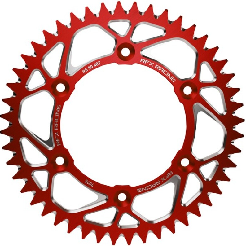 Заден пиньон RFX Pro Series Elite KTM SX 50 14-24 Aluminium Rear Sprocket RED - 415 43T