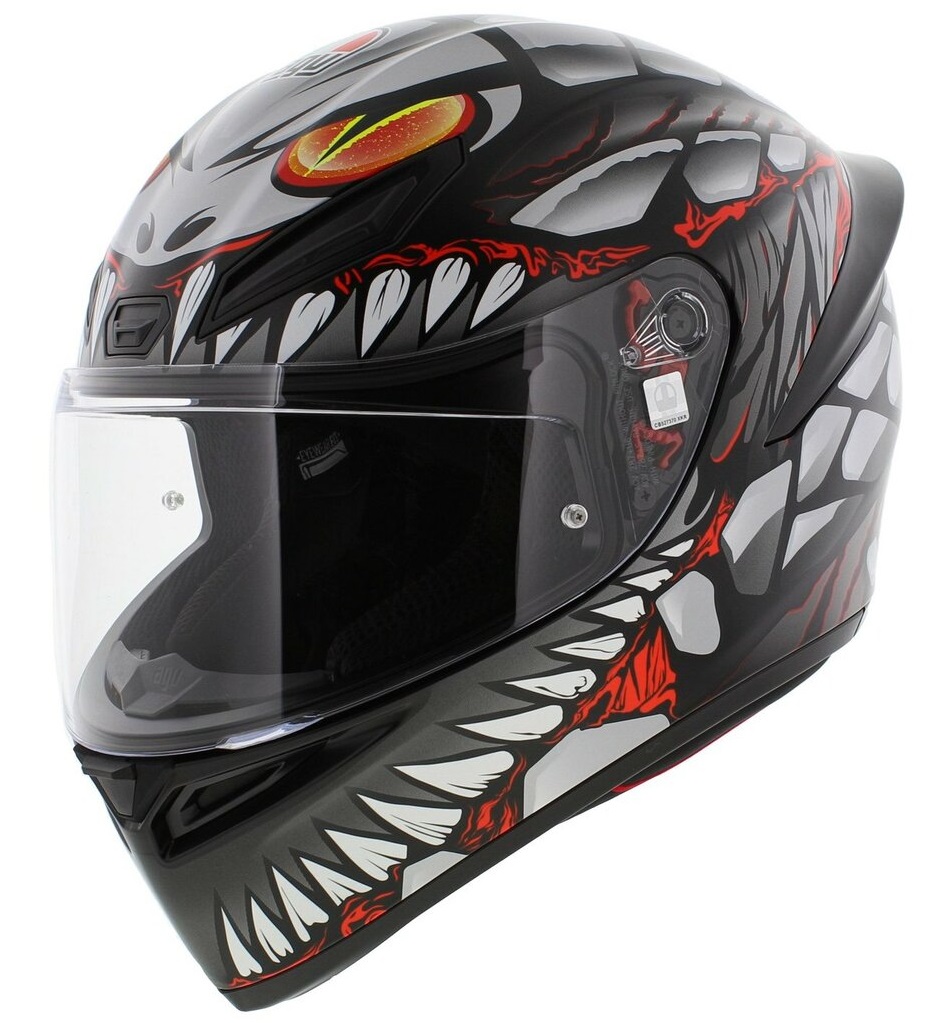 КАСКА AGV K1 S LYZARD MATT BLACK/GREY/RED — снимка 3
